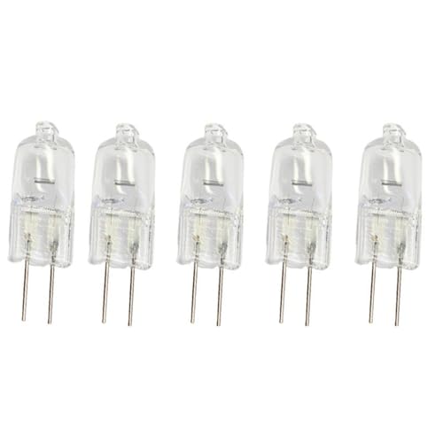 JZLBBC 5 Stück G4 Halogen Leuchtmittel 30W Halogen 6V 15W Kapsel 2 Pin Glühbirne Warmweiß Dimmbar für Instrumentenlampe Mikroskop Glühbirne 30W JZLBBC 5 Stück G4 Halogen Leuchtmittel 30W Halogen 6V 15W Kapsel 2 Pin Glühbirne Warmweiß Dimmbar für Instrumentenlampe Mikroskop Glühbirne 30W von JZLBBC