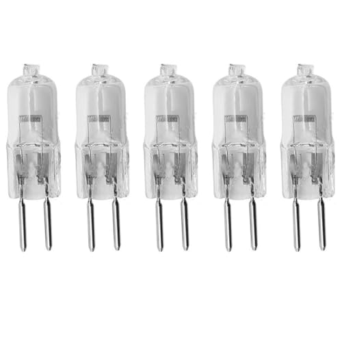 JZLBBC 5 Stück Halogen GY6.35 100W 12 Volt Niederspannungs-Halogenlampe G6.35 12V 20 Watt Kristallklare Halogenlampe G6.35 50W Dimmbar Warmweiß 100W JZLBBC 5 Stück Halogen GY6.35 100W 12 Volt Niederspannungs-Halogenlampe G6.35 12V 20 Watt Kristallklare Halogenlampe G6.35 50W Dimmbar Warmweiß 100W von JZLBBC