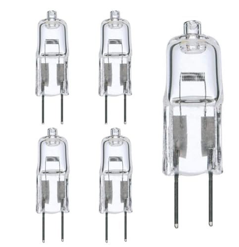 JZLBBC 5 Stück Halogen Glühlampe G4 24V 10W Dimmbar Langlebige Kapsellampen G4 24V 50W Klare Glühbirnen Warmweiß 10W JZLBBC 5 Stück Halogen Glühlampe G4 24V 10W Dimmbar Langlebige Kapsellampen G4 24V 50W Klare Glühbirnen Warmweiß 10W von JZLBBC
