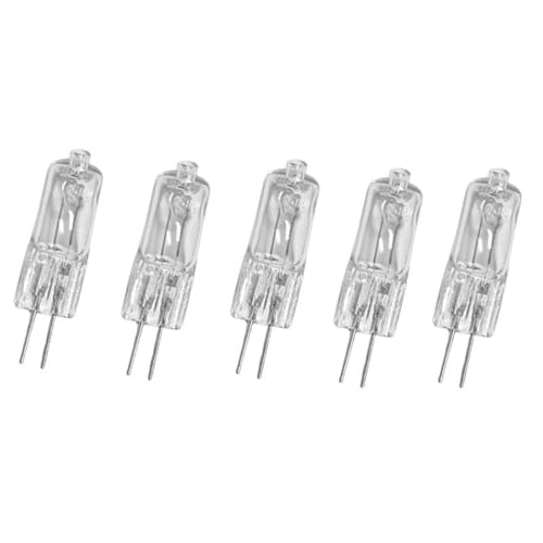 JZLBBC 5PC Halogen Leuchtmittel G4 20W 230V AC Halogenlampen 50W G4 Stiftsockel Glühbirne Warmweiß für Innenbeleuchtung 50W von JZLBBC