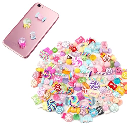 100pcs Candy Resin Flatback Perlen DIY Scrapbooking Bastel verschiedene Farben & Formen von JZLEJC