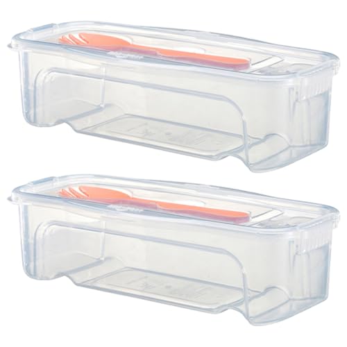 2pcs Mikrowellen-Pasta-Kocher, stapelbarer Nudelkocher mit Sieb Deckel und Gabel, BPA-frei für Hauswohnheimbüro 2pcs Mikrowellen-Pasta-Kocher, stapelbarer Nudelkocher mit Sieb Deckel und Gabel, BPA-frei für Hauswohnheimbüro von JZLEJC
