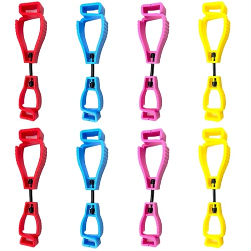 8pcs 4.9x1.3x0.7 Handschuhclips Arbeiten Trennbare Kunststoffhüte Wandern von JZLEJC