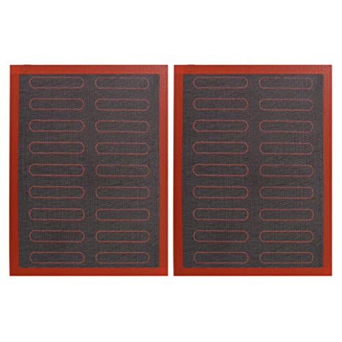 Backmatten -Ofenblech -Liner Non -Stick Silikon -Gebäckwerkzeug für Keksbrot Kekse Puff 2pcs von JZLEJC