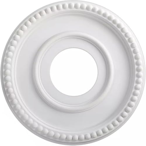 Decke Rosenpolystyrol 12, 4 Zoll PU Europäischer Stil Light Board Fangemeinde Dekoration Weiß weiß von JZLEJC