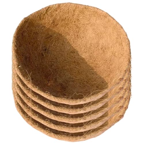 JZLEJC 5pcs 8 runde Kokosnuss-Pflanzer-Liner, atmungsaktive Antikorrosions-Korrosionskorb-Liner für Blumen JZLEJC 5pcs 8 runde Kokosnuss-Pflanzer-Liner, atmungsaktive Antikorrosions-Korrosionskorb-Liner für Blumen von JZLEJC