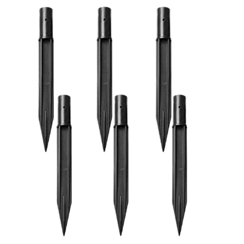 JZLEJC 6pcs Solar Light Stakes, 157 -mm -Wegersatzstöcke für Gartenlampenleuchten, Plastikspitzen für Solarlampen von JZLEJC