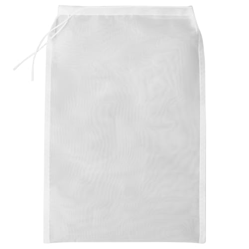 Maschenkochbeutel, Maschensiebsbeutel 100 -Mesh -Filterbeutel hohe Dichte gleichmäßiger Maschenbeutel mit Kordelschließung 7.9x11.8 Zoll Maschenkochbeutel für Sojamilchsaftknödel -Füllung von JZLEJC