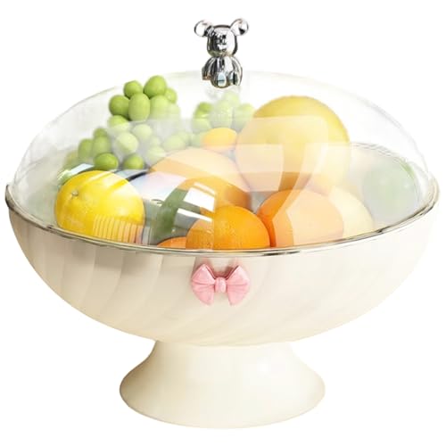 JZLEJC Obstschale mit Deckel, 2-in-1-Sockel mit großer Kapazität mit Entleerlöchern und abnehmbarer Basis für das Wohnzimmer in der Küche JZLEJC Obstschale mit Deckel, 2-in-1-Sockel mit großer Kapazität mit Entleerlöchern und abnehmbarer Basis für das Wohnzimmer in der Küche von JZLEJC
