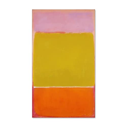 Bild auf Leinwand-'Nein. 7' von Mark Rothko-Berühmte Kunstdruck auf Leinwand Poster-Wandkunst Leinwandbilder Reproduktionen-Wanddekoration 60x95cm(24x37in)Rahmenlos von JZSDGB