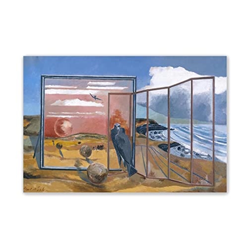 Paul Nash Poster und Drucke-Berühmte Leinwandbilder Kunstdruck-Landschaftsbild Gemälde druck auf Leinwand-Leinwand Wandkunst Bilder(Aus einem Traum)60x90cm(24x35in)Rahmenlos von JZSDGB