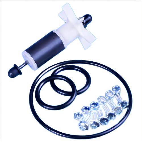 JZSMY E02 Repair #58113 P4071 Filter Impeller Service Kit for Lay Z Spa for Coleman Water Pump Seal Rebuild Kit with Impeller, Seals, Shaft and 1Set Screw JZSMY E02 Repair #58113 P4071 Filter Impeller Service Kit for Lay Z Spa for Coleman Water Pump Seal Rebuild Kit with Impeller, Seals, Shaft and 1Set Screw von JZSMY