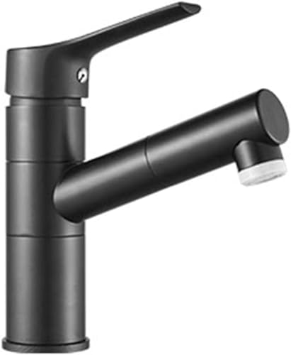 Badezimmermixer Tippen Sie mit Ausziehen von Sprühgerät Dual -Modus Einzelhebel Messingmixer Wasserhahn Badewaschbecken Mixer Hahn von JZWCHQ