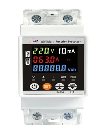 JJMVPD-63LWS Energiezähler KWh Methering 63A Timer mit Spannungsstrom und Leckschutz JJMVPD-63LWS Energiezähler KWh Methering 63A Timer mit Spannungsstrom und Leckschutz von JZWCHQ