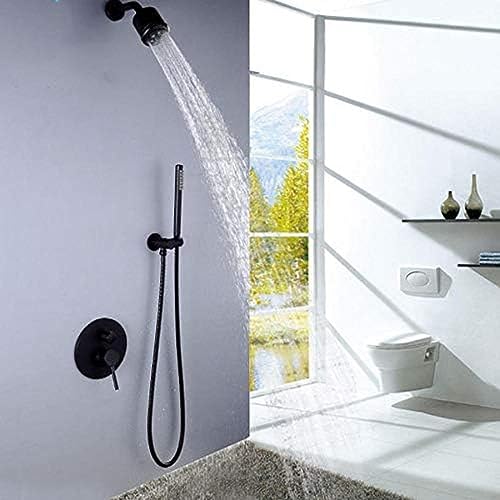 JZWCHQ Duschsets, schwarzer 3-Modus-Duschkopf, Badewannen-Duscharmatur, Badezimmer-Wasserhahn-Set, Messing-Top-Over-Sprüher JZWCHQ Duschsets, schwarzer 3-Modus-Duschkopf, Badewannen-Duscharmatur, Badezimmer-Wasserhahn-Set, Messing-Top-Over-Sprüher von JZWCHQ