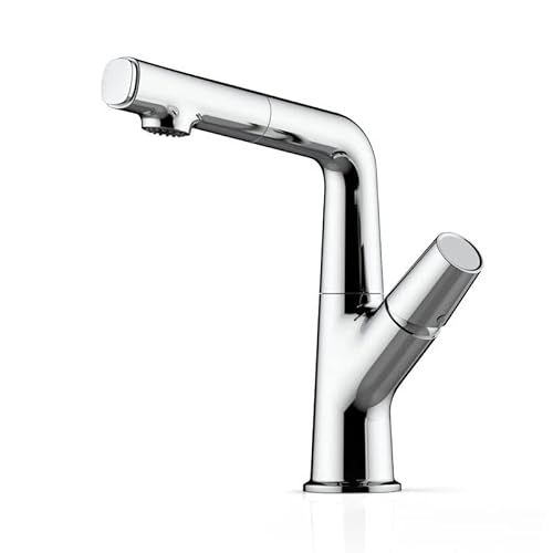 JZWCHQ Heißer kaltes Becken Wasserhahn Wasserfall Badezimmer Eitelkeitsspüle Wasserhahn einzelner Hebelbürste Gold Messing Heiße und kaltes Becken Waschenhähnen (hellgrün) von JZWCHQ