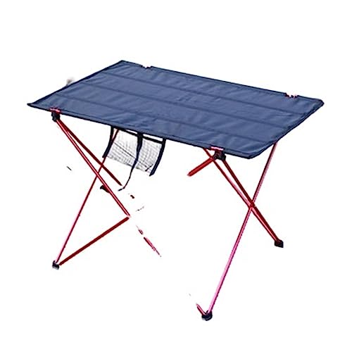 JZWCHQ Klappertisch Aluminiumlegierung Ultra Leichter Klapptisch tragbares faltbares Tisch Camping Outdoor -Pelz -Computerbetttische Picknick (Farbe: Orange) von JZWCHQ