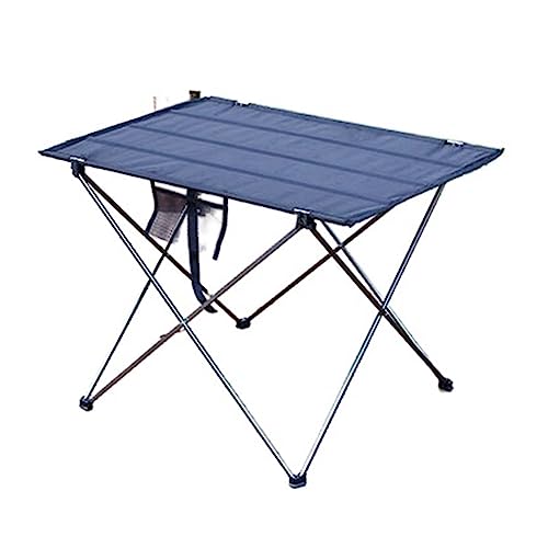 JZWCHQ Klappertisch Aluminiumlegierung Ultra Leichter Klapptisch tragbares faltbares Tisch Camping Outdoor -Pelz -Computerbetttische Picknick (Farbe: Orange) von JZWCHQ