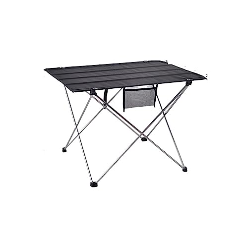 JZWCHQ Klappertisch Ultra-leichte Aluminiumlegierung Wurden Tisch Fischerei Tragbarer Klapptisch im Freien Camping Home Barbecue Picknick (Farbe: 8249-Grau) von JZWCHQ