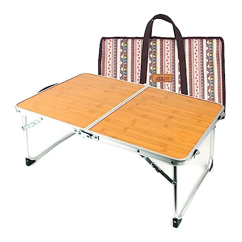 JZWCHQ Klapptisch Esstisch im Freien Reisen Bea Picknick Fischerei Garten Camping Klapptisch Leichter tragbarer Aluminiumschreibtisch mit Tragetasche von JZWCHQ