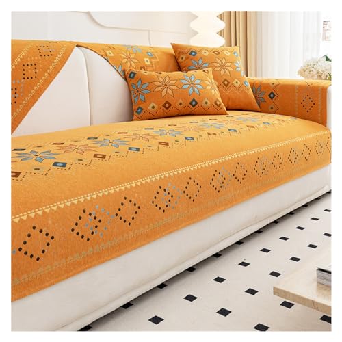 JZWCHQ Nicht leicht zu schieben nordischer Wind Vier Jahreszeiten Allgemeines Sofa -Kissen Fühlen Sie Sich zart bequemes Sofa -Abdecktuch (90 * 90 cm) von JZWCHQ
