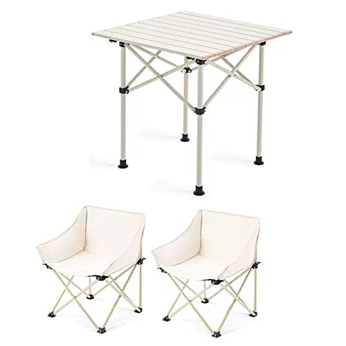 JZWCHQ Patio Bistro -Tisch und Luft, Gartengartenluft, tragbarer Faltbarer Camping -Picknicktisch -Set, tragbarer Falttisch, Outdoor -Pelztisch und Aise JZWCHQ Patio Bistro -Tisch und Luft, Gartengartenluft, tragbarer Faltbarer Camping -Picknicktisch -Set, tragbarer Falttisch, Outdoor -Pelztisch und Aise von JZWCHQ