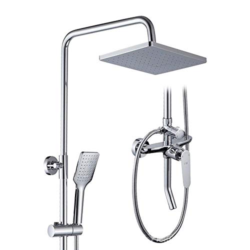 JZWCHQ Runde Messing Duscharmatur Regenduschkopf Set Badezimmer Warm und Kalt Mischbatterie Wandmontage Duscharmatur JZWCHQ Runde Messing Duscharmatur Regenduschkopf Set Badezimmer Warm und Kalt Mischbatterie Wandmontage Duscharmatur von JZWCHQ