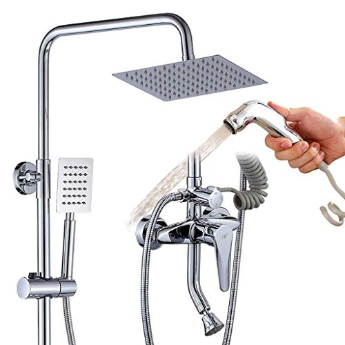 JZWCHQ Wandmontiertes Duscharmatur-System, Handbrause aus Edelstahl, Bidet-Sprayer Duschset mit Duschkopf JZWCHQ Wandmontiertes Duscharmatur-System, Handbrause aus Edelstahl, Bidet-Sprayer Duschset mit Duschkopf von JZWCHQ