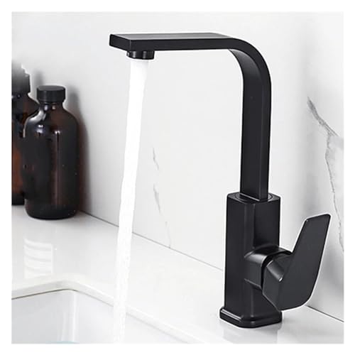 JZWCHQ Washbasin Freucet schwarze Beckenspüle, kalte Dusche und Messingsäulenmodus, einfache Installation von JZWCHQ