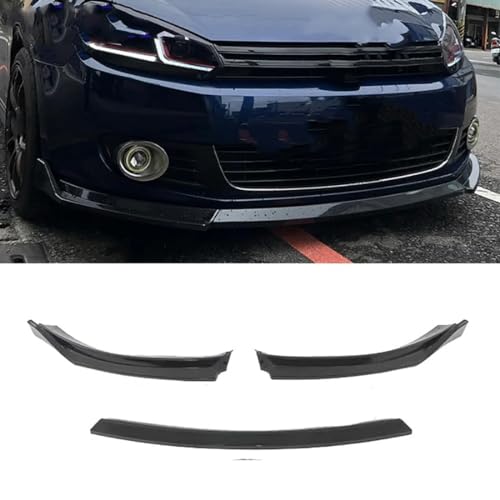 JZWJNFYY Auto Frontlippe Spoiler Frontspoiler für VW Golf 6 MK6 Standard TSI TDI 2008-2012,FrontstoßStange Splitter Lippenspoiler Bodykit-SchutzzubehöR von JZWJNFYY