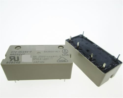 24V Relais ST2-DC24V-F AR2024F ST2-24VDC-F ST2DC24VF DC24V 24VDC 24V 8A 250VAC 6PIN(2PCS) von JZZHHOYIC