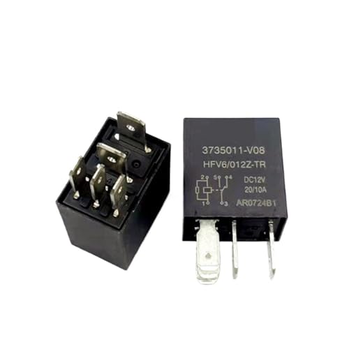 Relais 3735011-V08 3735011 V08 3735011V08, 12 V, DC, 12 V, 20 A, 5-polig, Automatikrelais (5 Stück) von JZZHHOYIC