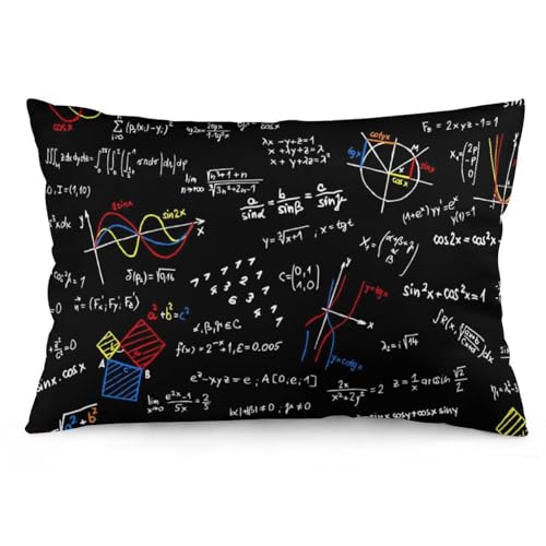 JZemdybill Kissenbezug, Mathematikunterricht, rechteckig, Plüsch-Kissenbezug für Couch, Schlafzimmer von JZemdybill