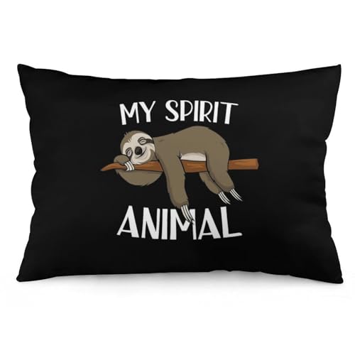 JZemdybill Kissenbezug, My Sprirt Tier-Faultier-Kissenbezug, rechteckiger Plüsch-Kissenbezug für Couch, Schlafzimmer JZemdybill Kissenbezug, My Sprirt Tier-Faultier-Kissenbezug, rechteckiger Plüsch-Kissenbezug für Couch, Schlafzimmer von JZemdybill
