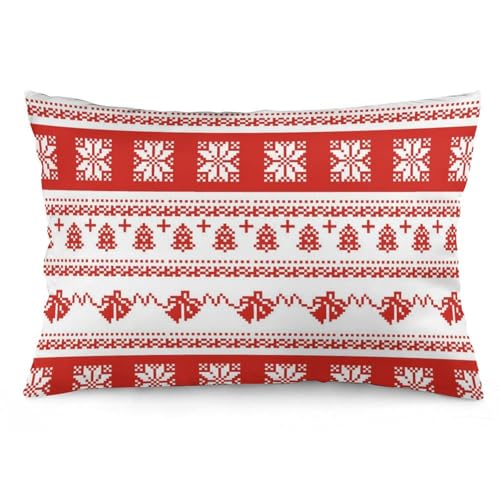 JZemdybill Kissenbezug, Weihnachtspullover-Kissenbezug, rechteckiger Plüsch-Kissenbezug für Couch, Schlafzimmer JZemdybill Kissenbezug, Weihnachtspullover-Kissenbezug, rechteckiger Plüsch-Kissenbezug für Couch, Schlafzimmer von JZemdybill