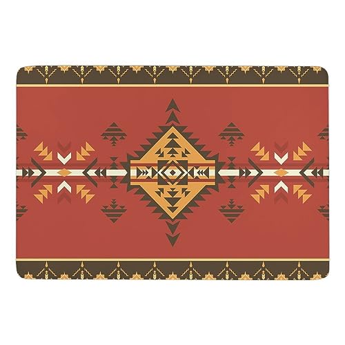 JZemdybill Teppich Indianer-Teppich, weiche Bodenmatte für Wohnzimmer, Schlafzimmer (100 x 150 cm) von JZemdybill