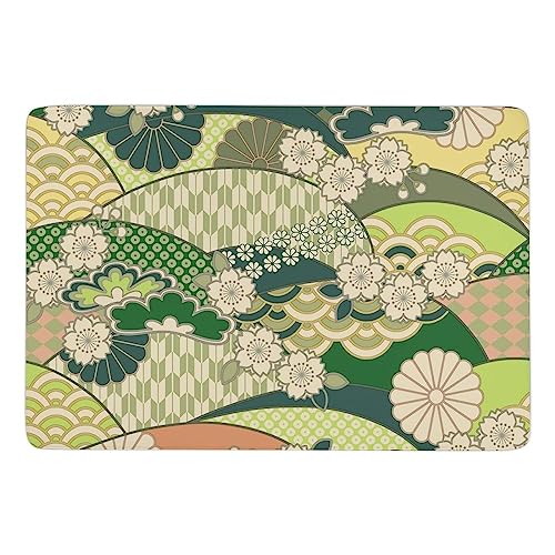 JZemdybill Teppich mit japanischem Muster, weiche Bodenmatte für Wohnzimmer, Schlafzimmer (100 x 150 cm) von JZemdybill
