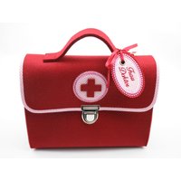 Arztkoffer/Filztasche Für Kinder Wollfilz Dunkelrot/Rosa Arztkoffer/Filztasche Für Kinder Wollfilz Dunkelrot/Rosa von JaClarDesign