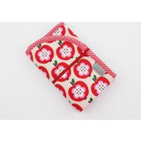 Sitzunterlage Äpfel Rosa/Rot Sitzunterlage Äpfel Rosa/Rot von JaClarDesign