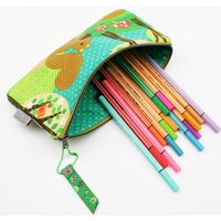 stiftemäppchen/Schminktäschchen Eichhörnchen Grün/Braun von JaClarDesign