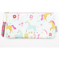 stiftemäppchen/Schminktäschchen Pferde Helltürkis/Pink von JaClarDesign