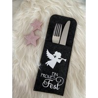 Bestecktasche Weihnachten. Festlich Gedeckter Tisch. Weihnachtszeit Bestecktasche Weihnachten. Festlich Gedeckter Tisch. Weihnachtszeit von JaLeKreativGeschenk