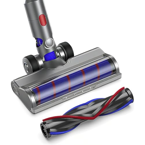 Brush Compatible for Dyson V7 V8 V10 V11 V15 Soft Roller, Turbo Brush with 4 LED Lights with Roller Bristles for Carpet Floor Parkett Tiles Parkett Brush Compatible for Dyson V7 V8 V10 V11 V15 Soft Roller, Turbo Brush with 4 LED Lights with Roller Bristles for Carpet Floor Parkett Tiles Parkett von JaMalign