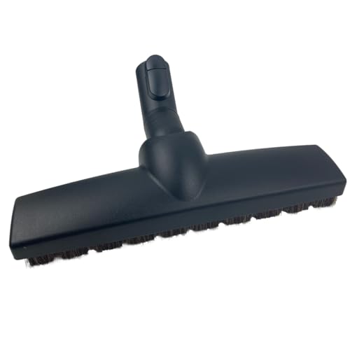 JaTop Parkettdüse geeignet für Miele Staubsauger | 35mm Anschluss | Breite 30cm | Naturborsten Rosshaar | Zubehör für Parkett, Laminat und glatte Böden | mit Rollen und Parksystem von JaTop