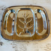 Vintage W&sb Servierplatte, Versilbert Vintage W&sb Servierplatte, Versilbert von JaalDiggersOfTexas