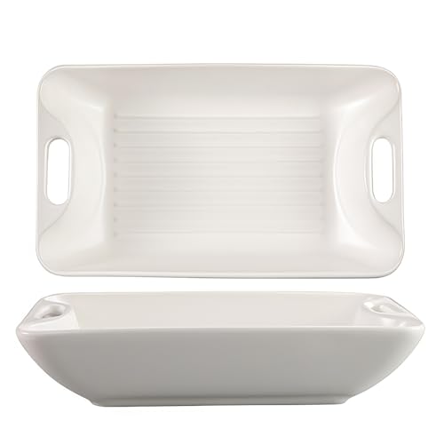 Jaamyears Auflaufform für Ofen, 900 ml, rechteckig, Lasagneform, ofenfest, Keramik-Backblech, Keramikschalen für Auflauf von Jaamyears