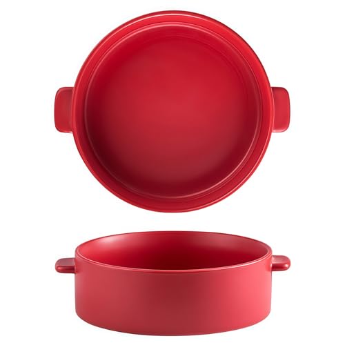 Jaamyears Auflaufform für Ofen, 950 ml, runde Lasagneform, ofenfest, Keramik-Backblech von Jaamyears