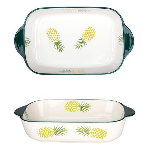 Jaamyears Auflaufform für Ofen, rechteckig, Lasagneform, ofenfest, Keramik-Backblech für Auflaufform, 650 ml von Jaamyears