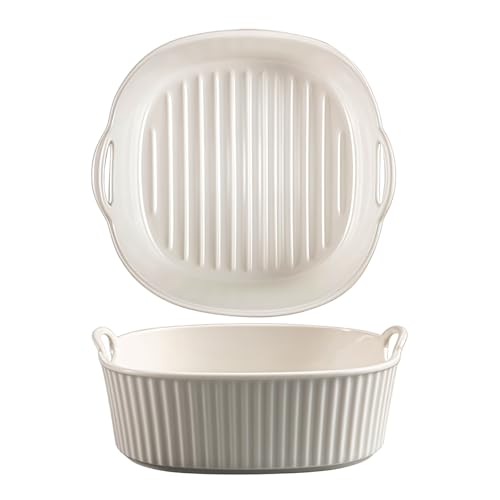 Jaamyears Auflaufform für Ofen, rechteckig, Lasagneform, ofenfest, Keramik-Backblech für Auflaufform, 650 ml von Jaamyears