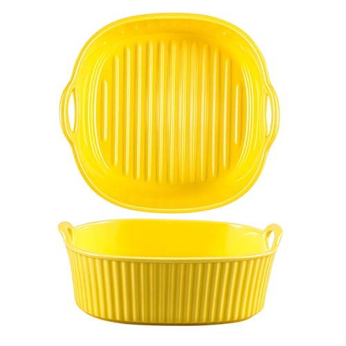 Jaamyears Auflaufform für Ofen, rechteckig, Lasagneform, ofenfest, Keramik-Backblech für Auflaufform, 650 ml von Jaamyears